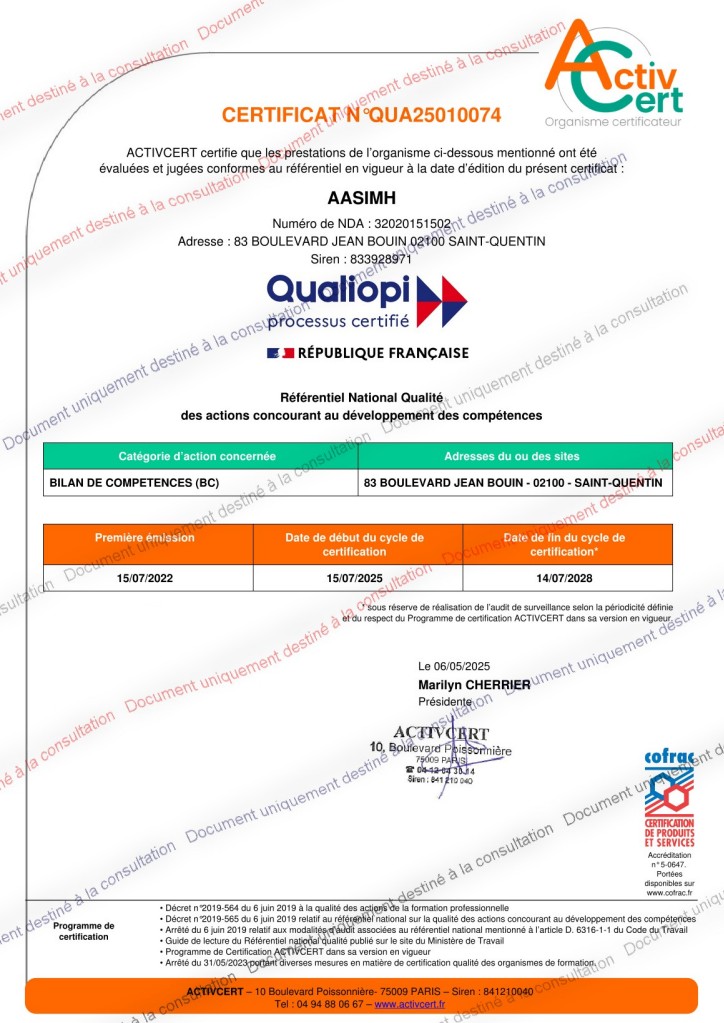 Certificat